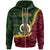 Vanuatu Zip Hoodie Tanna Seal of Vanuatu Polynesian Patterns Unisex Green - Polynesian Pride