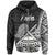 American Samoa Zip Hoodie Tula Polynesian Patterns Unisex Black - Polynesian Pride