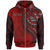 Hawaii Zip Hoodie Red Polynesian Patterns Best Hawaii Ever Unisex Black - Polynesian Pride