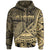 American Samoa Zip Hoodie Aoloau Polynesian Gold Patterns Unisex Black - Polynesian Pride