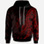 Tokelau Hoodie Polynesian Pattern Style Red Color Unisex Red - Polynesian Pride