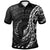 Nauru Polo Shirt Polynesian Pattern Style Unisex Black - Polynesian Pride