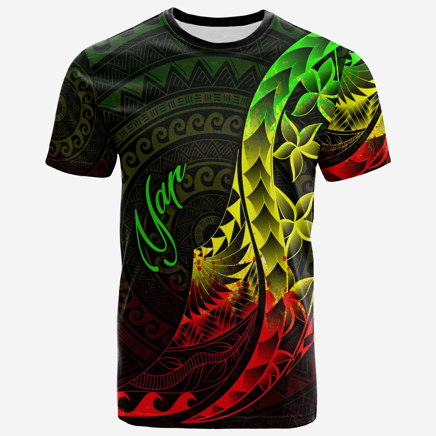 Yap T Shirt Polynesian Pattern Style Reggae Color Unisex Art - Polynesian Pride