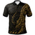 Pohnpei Polo Shirt Polynesian Pattern Style Gold Color Unisex Gold - Polynesian Pride