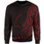 Guam Sweatshirt - Polynesian Pattern Style Red Color Unisex Red - Polynesian Pride