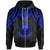 Federated States of Micronesia Custom Zip up Hoodie Polynesian Armor Style Blue Unisex Blue - Polynesian Pride