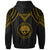 Federated States of Micronesia Custom Zip up Hoodie Polynesian Armor Style Gold - Polynesian Pride