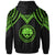 Federated States of Micronesia Custom Hoodie Polynesian Armor Style Green - Polynesian Pride