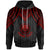 Federated States of Micronesia Custom Hoodie Polynesian Armor Style Red Unisex Red - Polynesian Pride