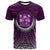 Fiji T Shirt Circle Pattern Purple Unisex Purple - Polynesian Pride