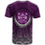 Fiji T Shirt Circle Pattern Purple - Polynesian Pride