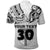 Custom Fiji Rugby Polo Shirt Polynesian Waves Style, Custom Text and Number - Polynesian Pride