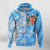 Fiji Coat of Arms Turquoise Color Zip up Hoodie LT7 Unisex Turquoise - Polynesian Pride