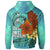 Fiji Hoodie Tropical Flowers Style - Polynesian Pride