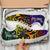 Fiji Custom Personalised Sneakers - Rainbow Polynesian Pattern Crest - Polynesian Pride