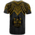 Fiji T Shirt Polynesian Armor Style Gold - Polynesian Pride