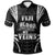 Fiji Polo Shirt Blood Runs Through My Veins Style Black Unisex Black - Polynesian Pride