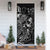 Fiji Door Cover Turtle Hibiscus Black - Polynesian Pride