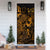 Fiji Door Cover Turtle Hibiscus Gold - Polynesian Pride