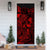 Fiji Door Cover Turtle Hibiscus Red - Polynesian Pride