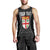 Fiji Custom Personalised Men's Tank Top - Tapa Pattern Sport Style Black - Polynesian Pride