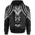 Fiji Hoodie Polynesian Armor Style Black Unisex Black - Polynesian Pride