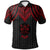 Fiji Polo Shirt Polynesian Armor Style Red Unisex Red - Polynesian Pride