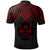 Fiji Custom Polo Shirt Polynesian Armor Style Red - Polynesian Pride