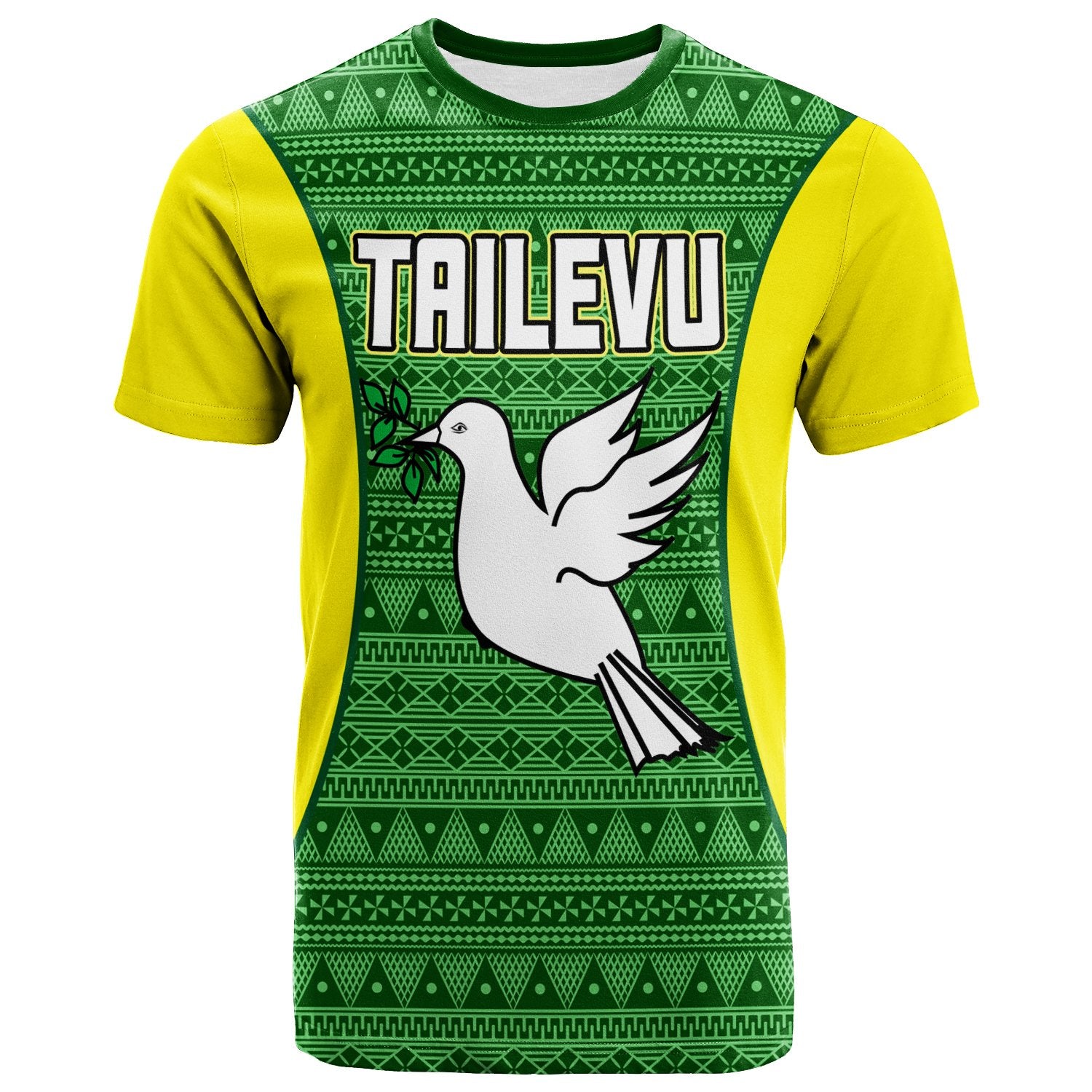 Fiji T Shirt Tailevu Province Unisex Yellow - Polynesian Pride