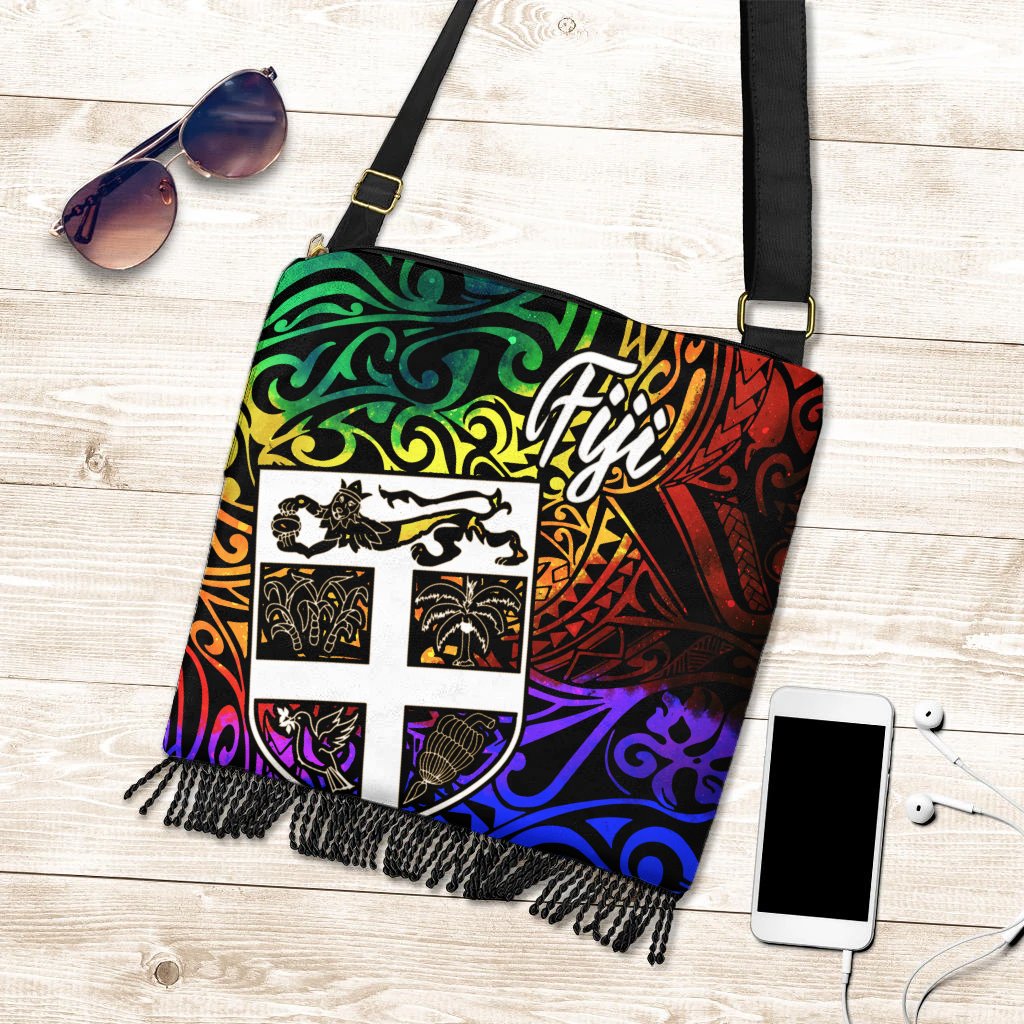 Fiji Boho HandBag - Rainbow Polynesian Pattern One Style One Size Rainbow - Polynesian Pride