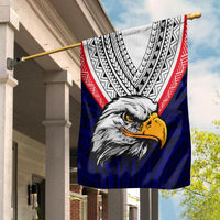 American Samoa Flag Bald Eagle with Polynesian Pattern LT9 House Flag - Polynesian Pride