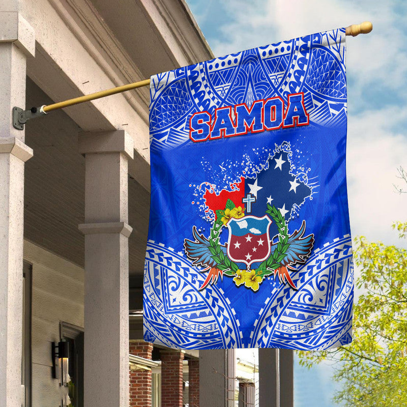 Toa Samoa Polynesian Rugby Flag Samoan Flag Blue Color LT9 House Flag - Polynesian Pride