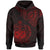 Samoa Custom Hoodie Polynesian Patterns With Coat of rms Red Color Unisex Black - Polynesian Pride