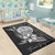 French Polynesia Area Rug - Fish With Plumeria Flowers Style - Polynesian Pride