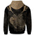 French Polynesia Zip up Hoodie Sea Turtle Gold - Polynesian Pride