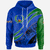 Pohnpei Hoodie Custom Symmetrical Lines Unisex Blue - Polynesian Pride