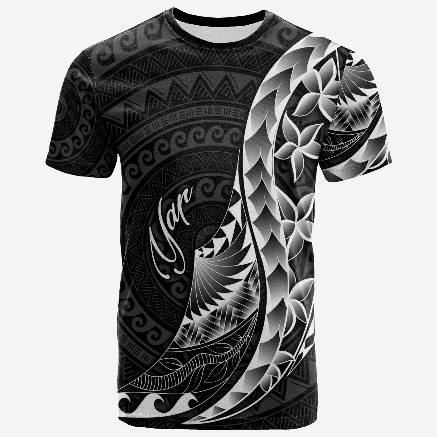 Yap T Shirt Polynesian Pattern Style Unisex Black - Polynesian Pride