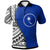 Chuuk Polo Shirt Coat Of Arm and Polynesian Patterns Unisex Blue - Polynesian Pride