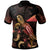 Tokelau Polynesian Polo Shirt Turtle With Blooming Hibiscus Gold Unisex Gold - Polynesian Pride