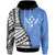 Kosrae Hoodie Coat of Arm and Polynesian Patterns Unisex Blue - Polynesian Pride