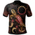 Cook Islands Polynesian Polo Shirt Turtle With Blooming Hibiscus Gold Unisex Gold - Polynesian Pride