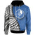 Yap Hoodie Coat of Arm and Polynesian Patterns Unisex Blue - Polynesian Pride