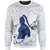 Guam Sweatshirt - Chamorro Heritage Ver 2 Unisex White Blue - Polynesian Pride