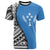 Kosrae T shirt Coat Of Arm and Polynesian Patterns Unisex Blue - Polynesian Pride