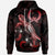 Pohnpei Polynesian Hoodie Turtle With Blooming Hibiscus Red Unisex Red - Polynesian Pride