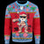 Fiji Christmas Sweater - Santa Claus Polynesian Tattoo Unisex Blue - Polynesian Pride