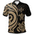 Kosrae Polynesian Polo Shirt Gold Tentacle Turtle Unisex Gold - Polynesian Pride