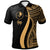 Yap Polo Shirt Gold Polynesian Tentacle Tribal Pattern Unisex Gold - Polynesian Pride