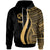 Tonga Hoodie Gold Tentacle Tribal Pattern Unisex Gold - Polynesian Pride