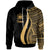 Samoa Hoodie Gold Tentacle Tribal Pattern Unisex Gold - Polynesian Pride